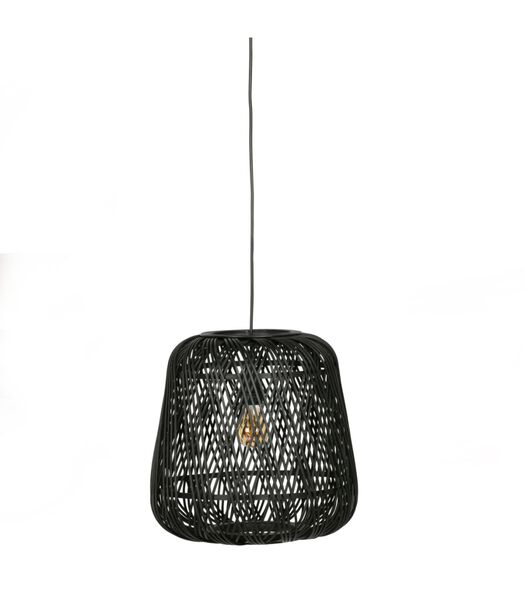 Lampe à suspension - Bambou - Noir - 36x36x36 cm - Moza