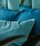LOUXOR Bleu paon - Dekbedovertrek linnen Stonewashed image number 2