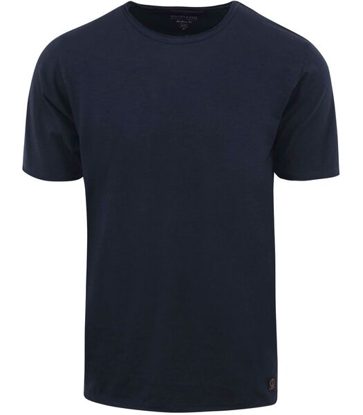 Mc Queen T-shirt Melange Donkerblauw
