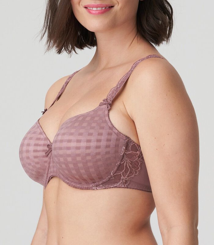 MADISON Satin Taupe s.-g. rembourré - forme coeur image number 1