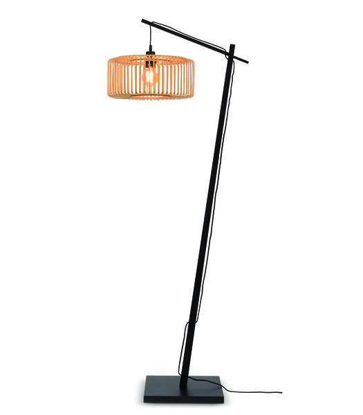 Vloerlamp Bromo - Bamboe Zwart/Naturel - 68x40x176cm