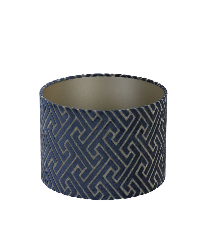 Abat-jour cylindre Maze - Bleu - Ø30x21cm image number 2