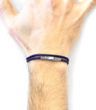 Marineblauwe Liverpool Zilveren En Touw Armband image number 1