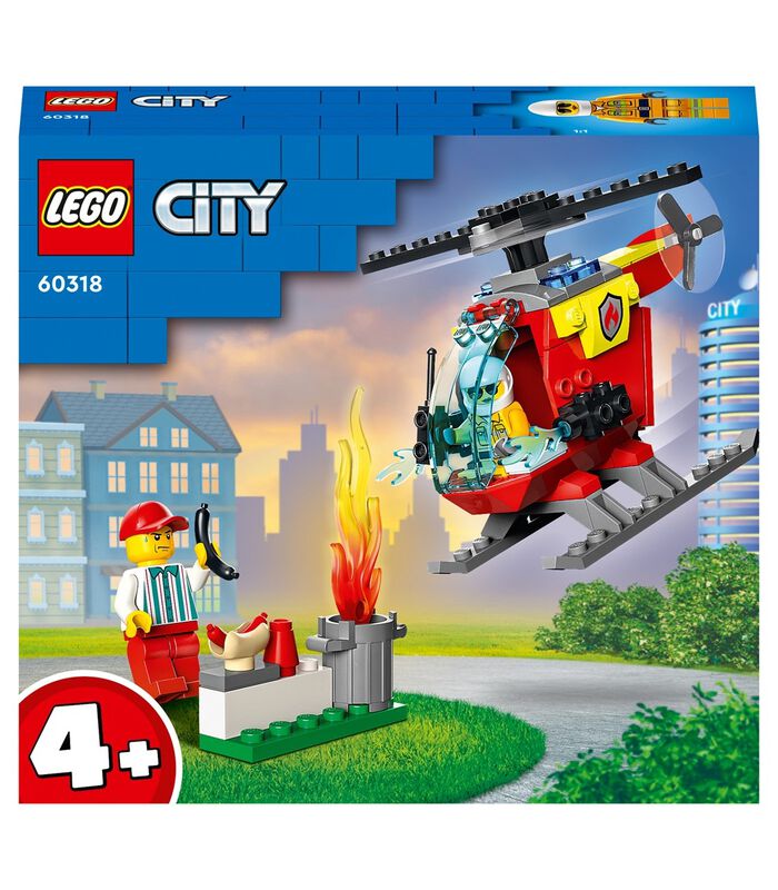LEGO City Fire 60318 L'Hélicoptère des Pompiers image number 2