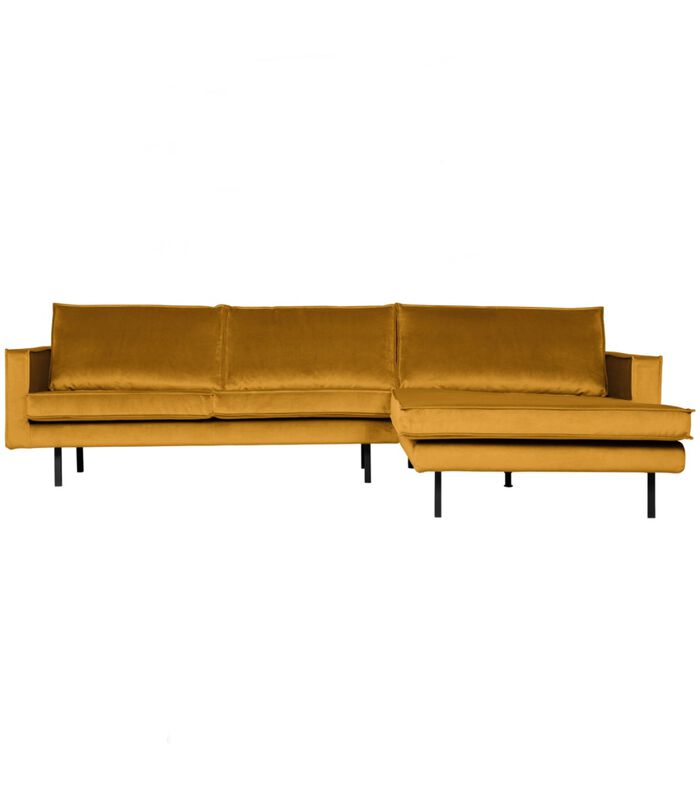 Rodeo Chaise Longue A Droite Velvet Ochre image number 0