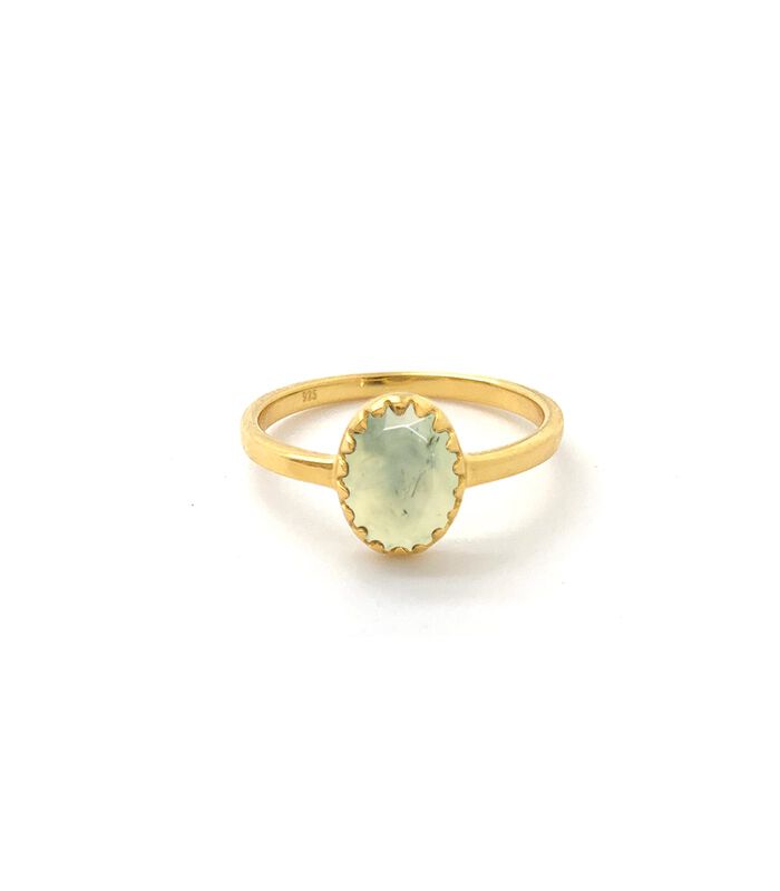 Prehniet Royal Ray of Light Gold Ring image number 0
