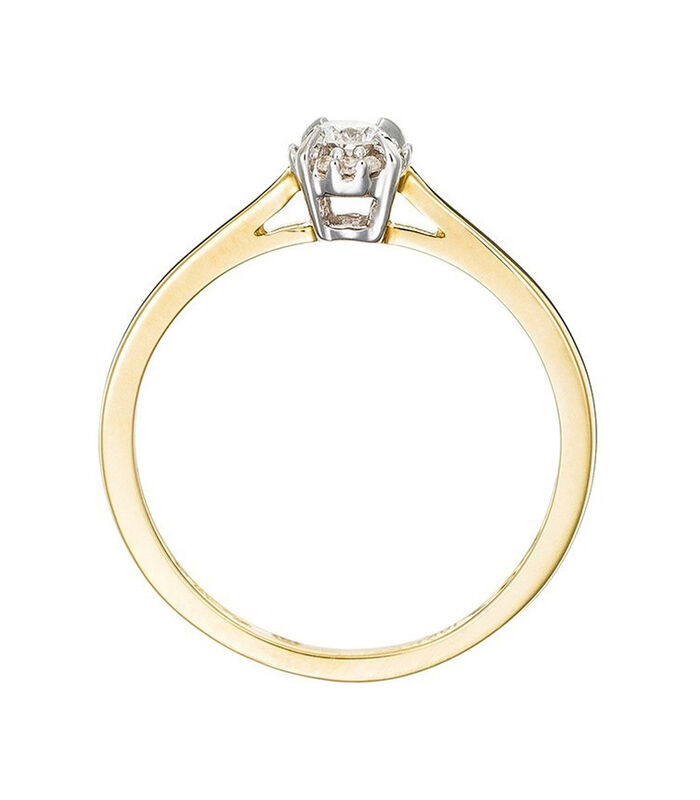 Ring 'Amoureuse' geelgoud en diamanten image number 3