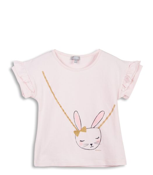 T-shirt met konijnmotief