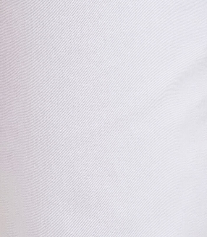 Jean flare blanc taille haute en coton biologique image number 4