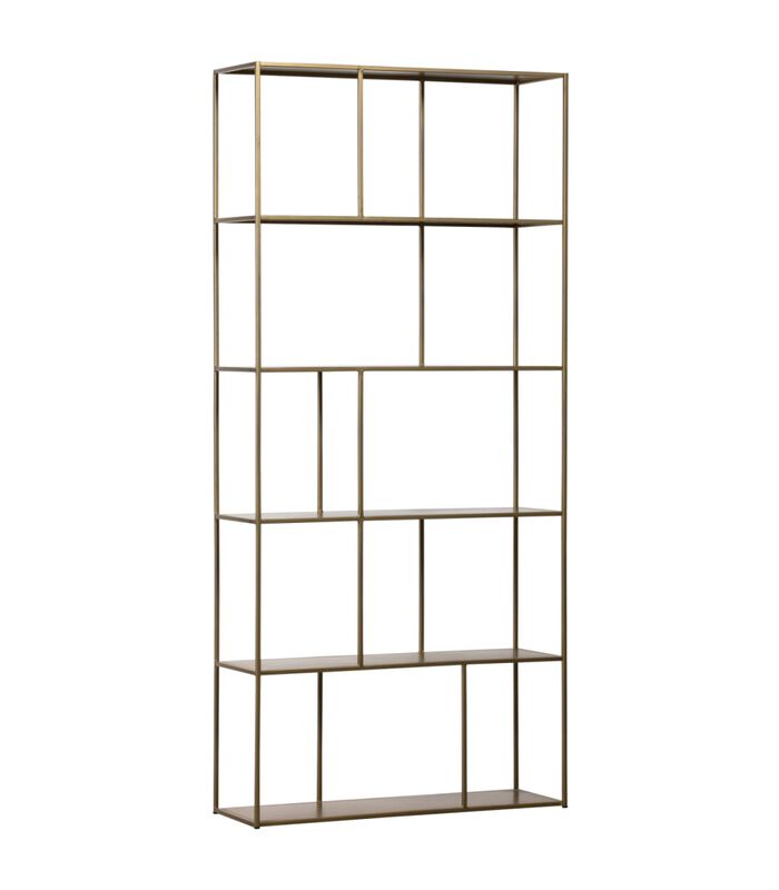 Vitrine Armoire - Metal - Brass - 196x90x30 - Valued image number 3