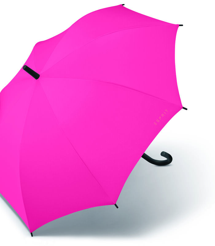 Parapluie Dame Esprit Long Ac uni rose fandango image number 0