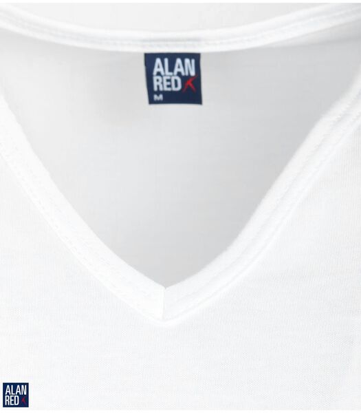 Alan Red Débardeur Minto Sans Manches Blanc (Lot de 2)