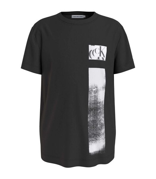 T-Shirt Monogramme À Glitches Calvin Klein