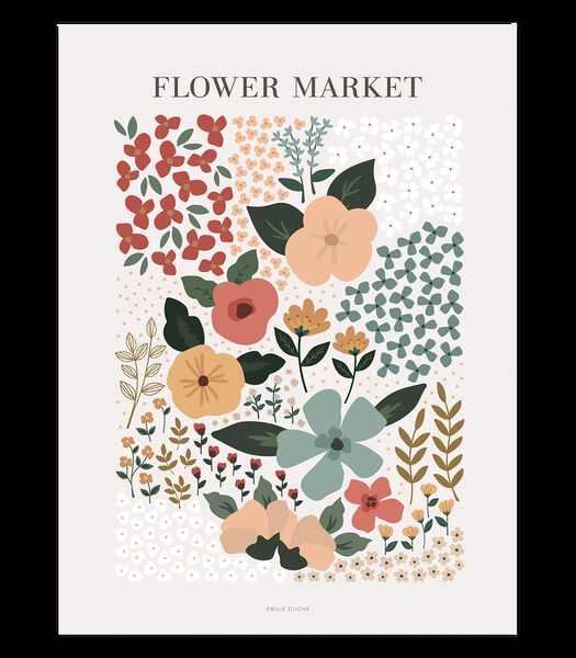 Affiche seule flower market Bloem, Lilipinso