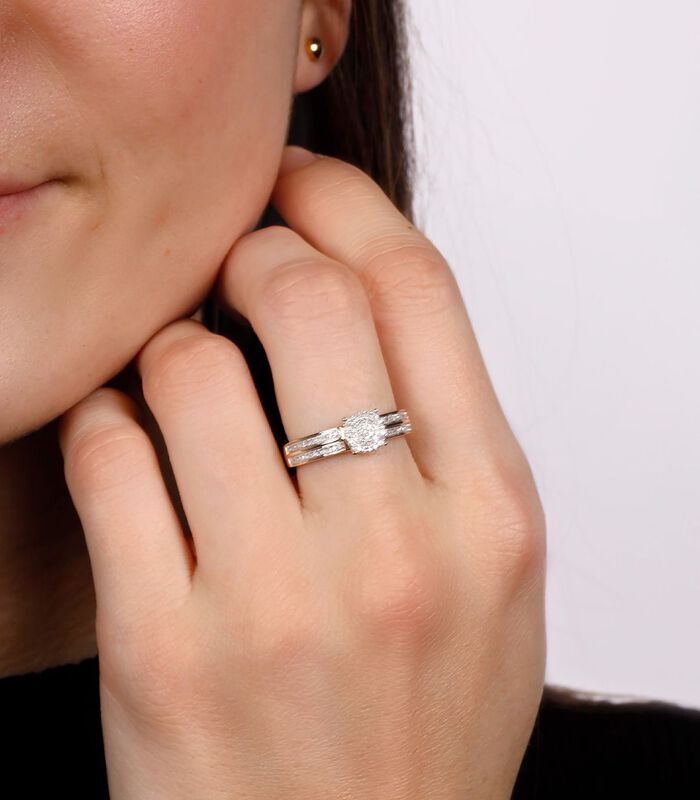 Ring 'Toi que j'aime' geelgoud en diamanten image number 1