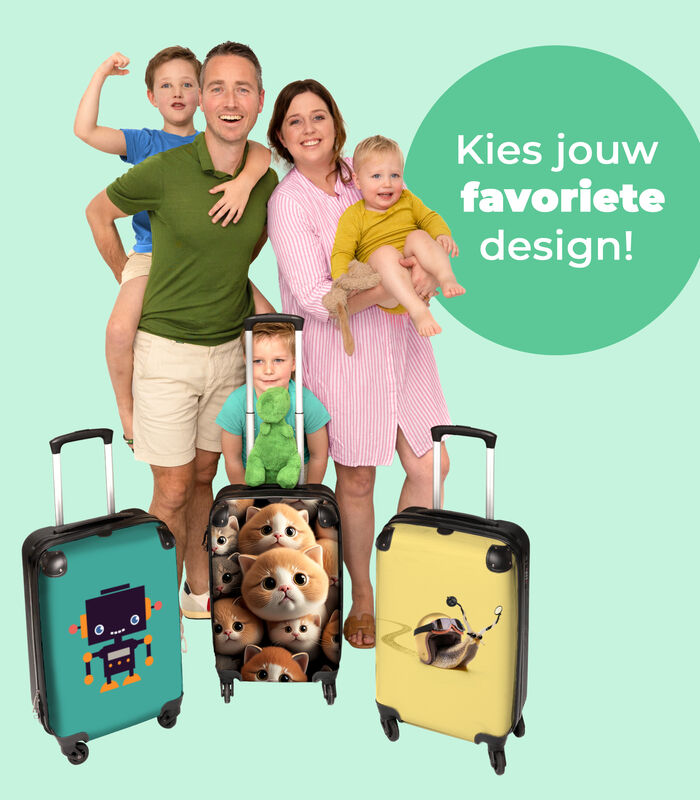 Ruimbagage koffer met 4 wielen en TSA slot (Katten - Huisdieren - Kitten - Design) image number 3