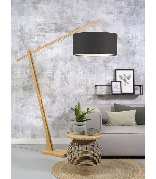 Vloerlamp Montblanc - Bamboe/Donkergrijs - 175x60x207cm