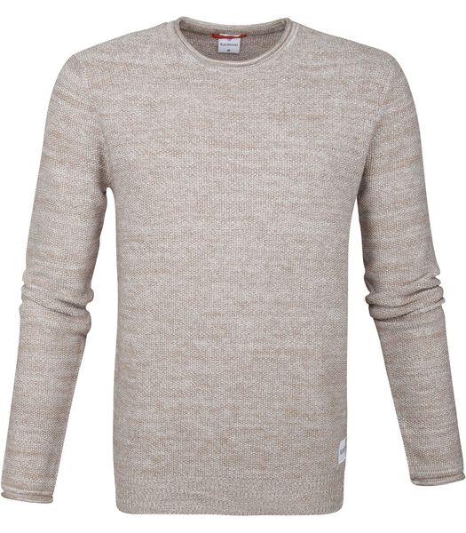 Blue Industry Pull-over Beige Coupe Moderne