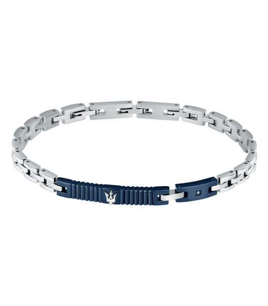 Bracelet en Acier, Diamants, PVD Bleu DIAMONDS