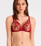 Soutien-gorge triangle avec armatures FLEUR DE TATTOO Rouge Ecrin image number 1