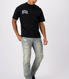 Embroidered Arch T-shirt Zwart image number 2