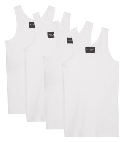 4 pack Iconic Rib Organic Cotton - onderhemd 
