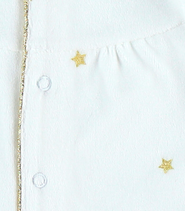 Pyjama dors-bien étoiles dorées en velours, image number 2