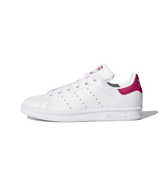 Adidas Originele Stan Smith J Ftwwht/Ftwwht/Bopink Sneakers