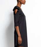 Asymmetrische zwarte jurk MASHEL image number 3
