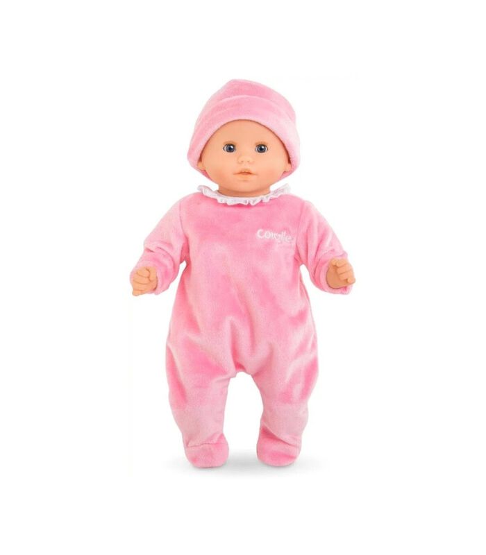 Mon Premier Poupon pyjama avec casquette bébé poupée rose 30 cm image number 1