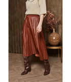 Cool jupe brun foncé en faux cuir image number 0