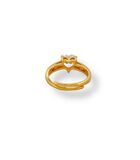 Ring - Glanzende hartvormige ring - Goud image number 1