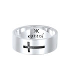 Ring Heren Bandring Cross Geoxideerde Trend In 925 Sterling Zilver image number 1