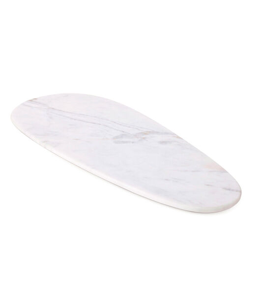 MAX Large planche à découper en marbre (64 X 27) blanc