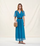Lange blauwe jurk image number 3