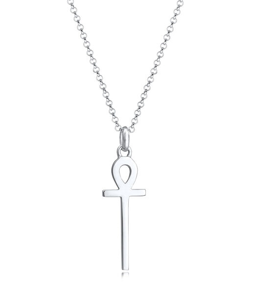 Collier Erbskette Ankh Symbol Anhänger Kreuz 925 Silber