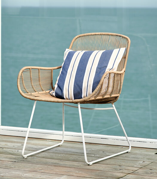 Riviera Maison Tuinstoel - Draadstoel - Hartford Outdoor Lounge Chair  - Wit