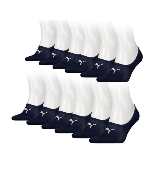 Lot de 12 paires de chaussettes invisibles unisexes Marine