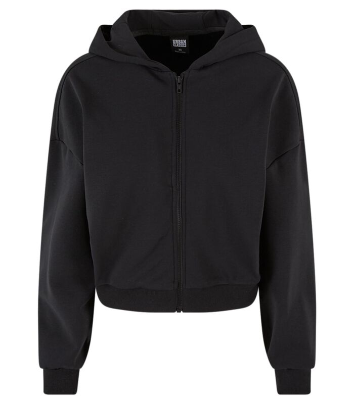 Sweatshirt à capuche court et zippé femme Cozy image number 0
