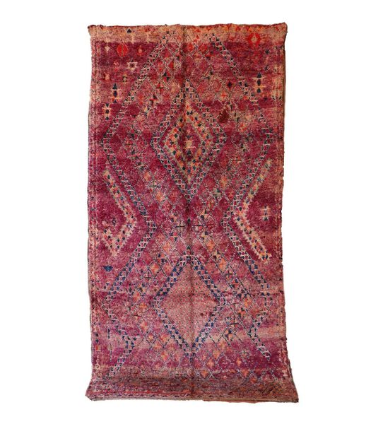 Tapis Berbere marocain pure laine 186 x 367 cm