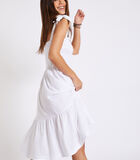 LOU PEACHY witte strappy maxi jurk image number 2