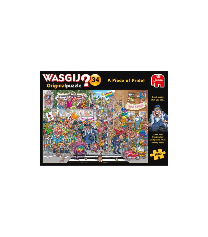 puzzel Wasgij Original 34 INT - Een stukje Pride! - 1000 stukjes image number 3