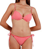2-delig push-up bikinisetje Sweet Vichy rood image number 0