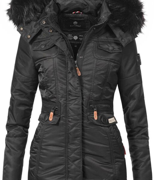 Navahoo ladys Winter jacket SCHAETZCHEN Black: XXL