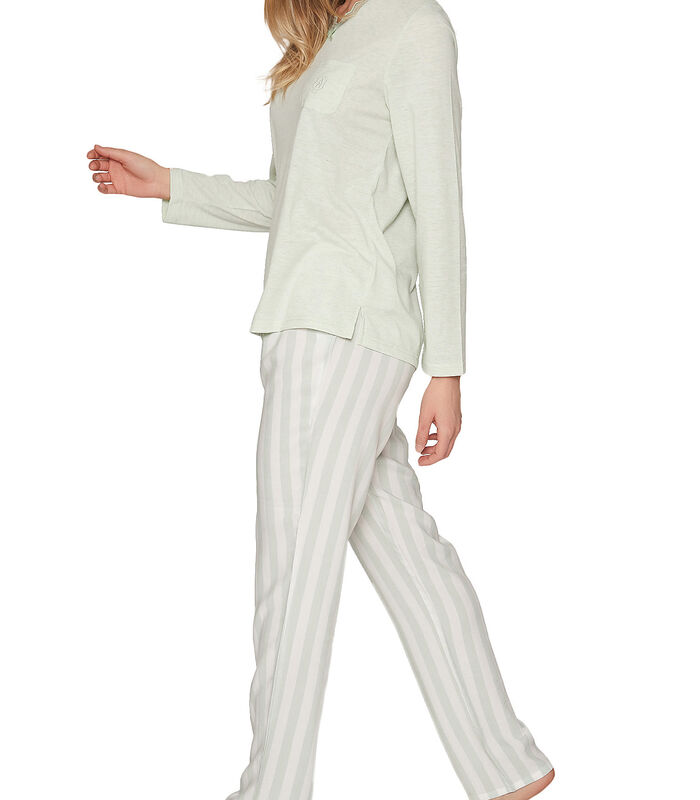 Pyjama lange top en broek Classic Stripes image number 2