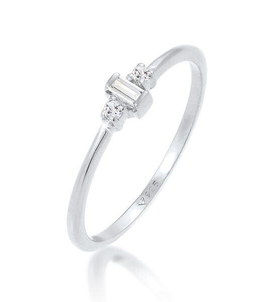 Ring Elli Premium Ring Dames Solitaire Verloving Filigraan Met Topaas In 925 Sterling Zilver Verguld