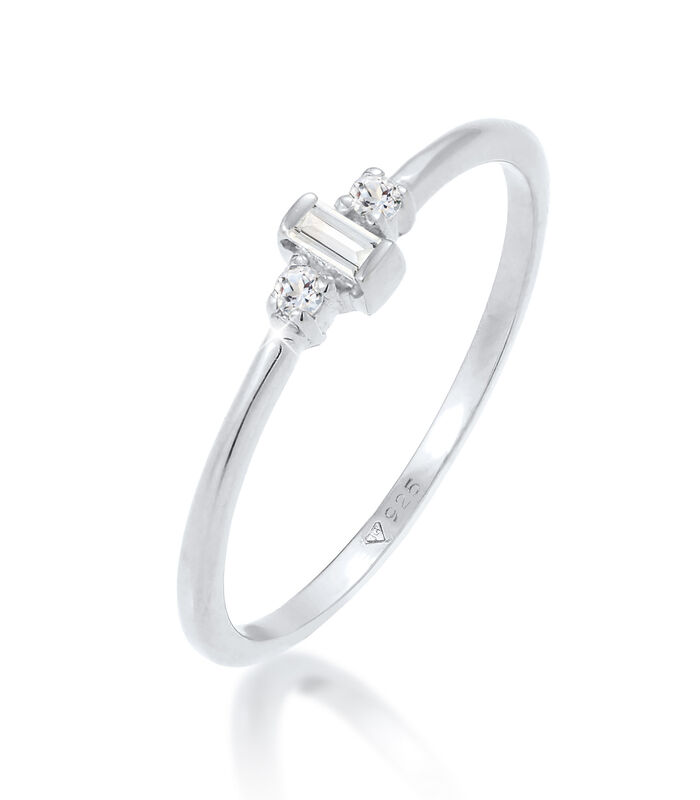 Ring Elli Premium Ring Dames Solitaire Verloving Filigraan Met Topaas In 925 Sterling Zilver Verguld image number 0
