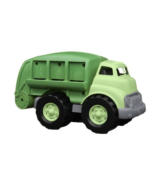 Camion-poubelle vert