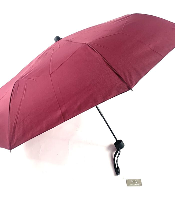 Parapluie Dame Mini Fiberparfi uni bordeaux image number 0