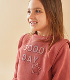 "good day" sweatshirt, donkerroos image number 1